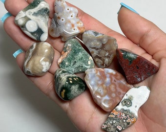 Old Stock Ocean Jasper Tumble from Marovato, Madagascar