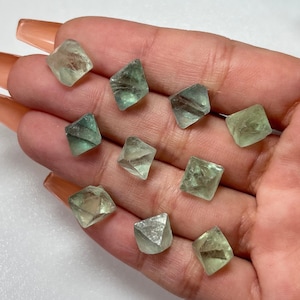 Green Fluorite Octahedron