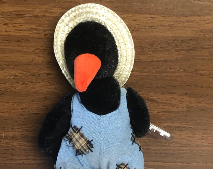 1993 TY Attic Treasures Cawley the Crow, TY Beanie Baby Crow Cawley ...