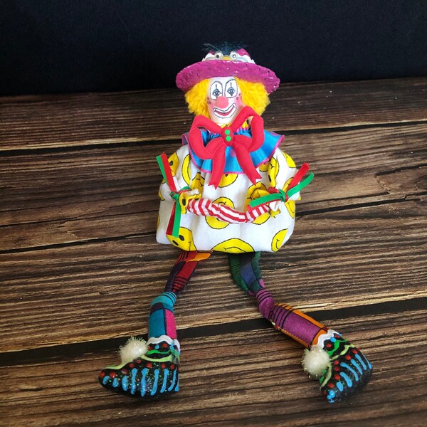 Bean Bag Clown Doll Etsy