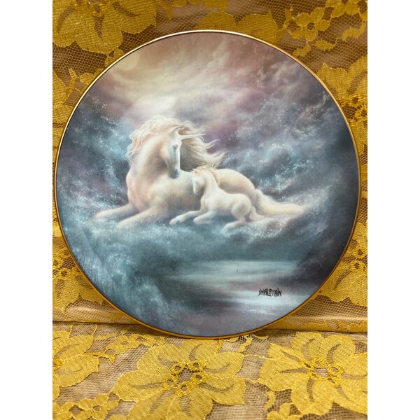 1992 The Hamilton Collection The Magical World of Legends and Myths “A Mothers Love” Plate by Jack Shalatain #2068H