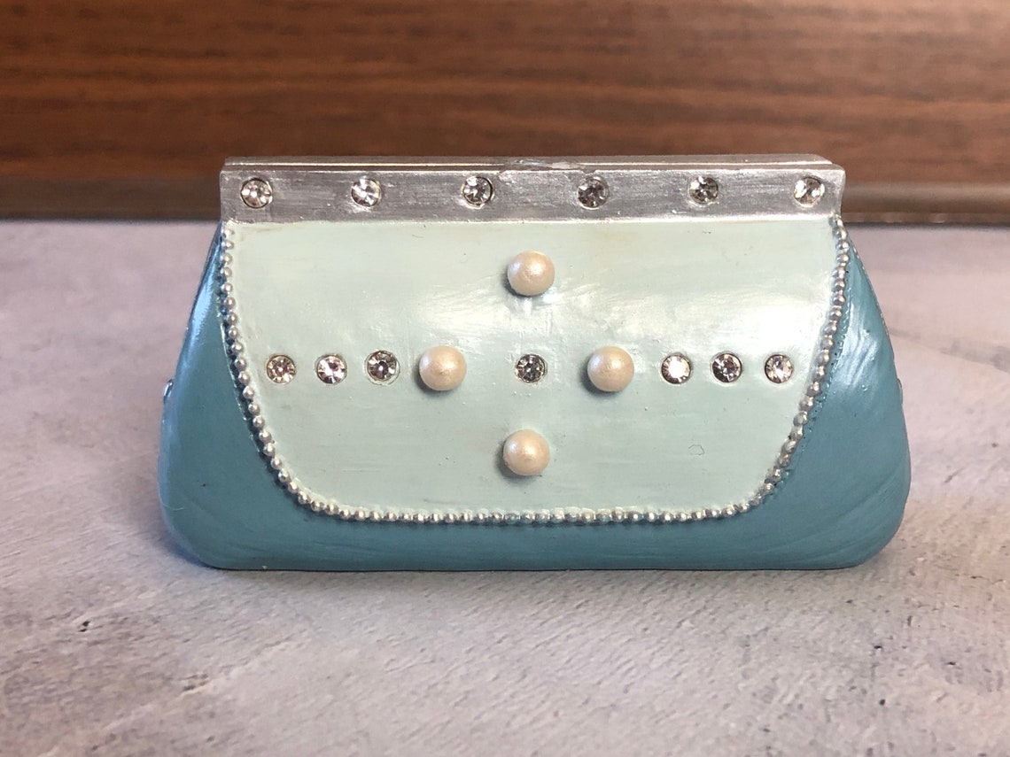 Lot of Four Ceramic Handbag Purses Ceramic Purse Shaped Etsy