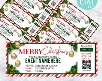 Christmas Ticket Printable - Etsy