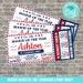 Baseball ticket invitation, Baseball Birthday, Baseball Baby Shower, Rookie of the Year, All Star, Baseball Party Decorations 