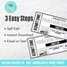 Event Ticket Printables, Editable Event Tickets, Event Ticket Template ...