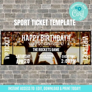 Konzertkarte, Konzertkarte Geschenk druckbar, Personalisiertes Event Ticket, Downloadable Ticket Vorlage, Druckbares Konzertticket