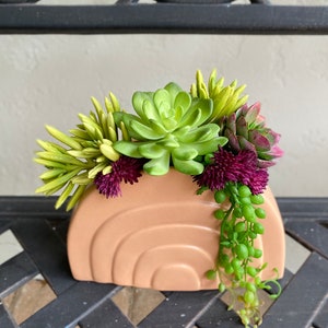 Faux succulent arrangement, rainbow planter, succulent gift, gifts for her, rainbow decorations,artificial succulents ,girls room decor