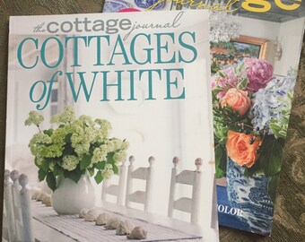 THE COTTAGE JOURNAL 2 issues Spring 2022 and Cottages of White 2016 decor Magazines home