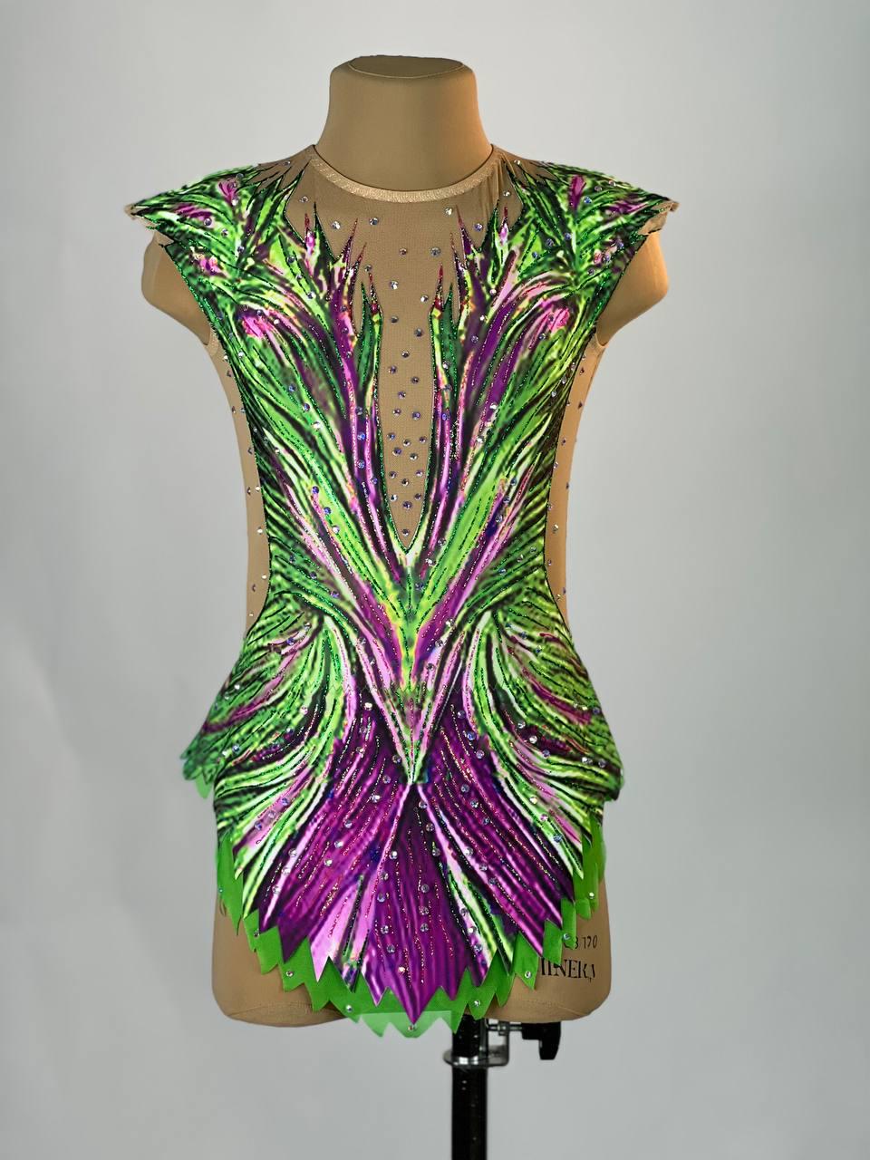 Rhythmic Gymnastics Leotard for Competition Ice Figure Skating Dress, Acrobatic Gymnastics Costume
