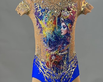 Rhythmic Gymnastics Leotard for Competition | Ice Figure Skating Dress, Acrobatic Gymnastics Costume