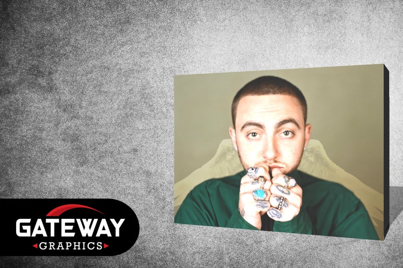 Mac Miller Wings Poster Paper Etsy