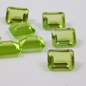 AAA Natural Arizona Peridot Octagon Cut / Fine Quality eye clean / 5X3 - 8X10 MM / August Birthstone / Green / Loose Gemstone / Wholesale