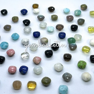 Mix Lot pompom Cushion Shape Gemstone / 10 MM Size / Mushroom Cut / Bottle Cork Shape Gemstone / Unique Gemstone For Ring