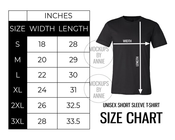 Gildan 64000 Unisex Basic Softstyle T Shirt S XXXL Size Chart fr T Shirt Guide Mockup JPEG T l charger