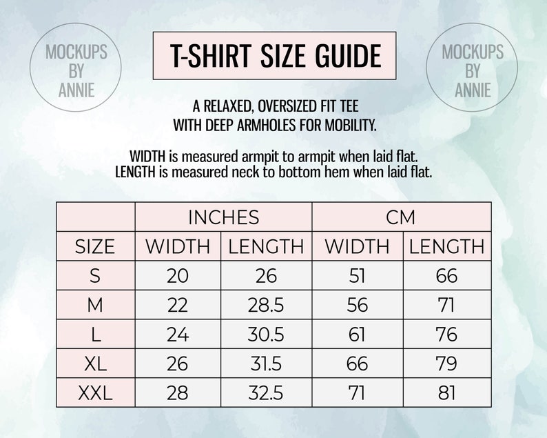 Men's Champion T-shirt S XXL Size Chart Printful Tee Guide Mockup JPEG ...