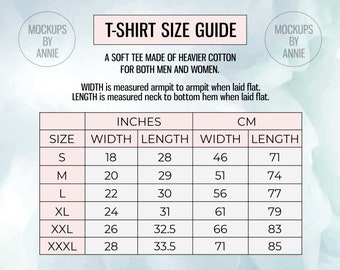 Gildan 64000 Unisex Basic Softstyle T-Shirt XS - XXXL Tabela rozmiarów | T-Shirt Guide Mockup JPEG Pobierz