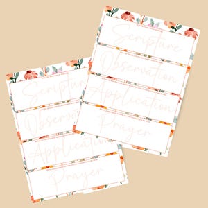 Bible Study SOAP Template | Verse Mapping | Bible Journal | Bible Summary | Scripture Reflection | Bible Notes | INSTANT digital DOWNLOAD
