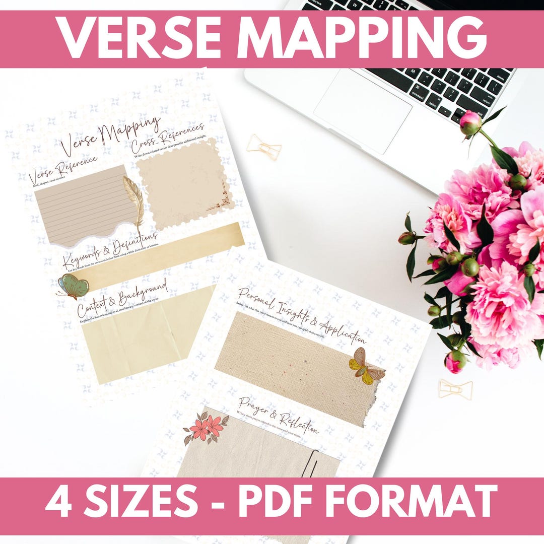 Bible Verse Mapping Printable PDF | INSTANT DOWNLOAD | Bible Study ...