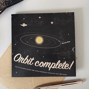 Orbit complete birthday Card - A6