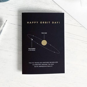 Happy Orbit birth Day Card A6 image 5