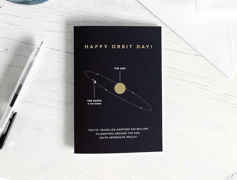 Happy Orbit birth Day Card A6 image 5