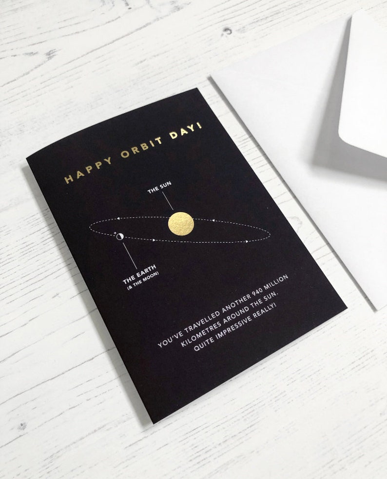 Happy Orbit birth Day Card A6 image 7