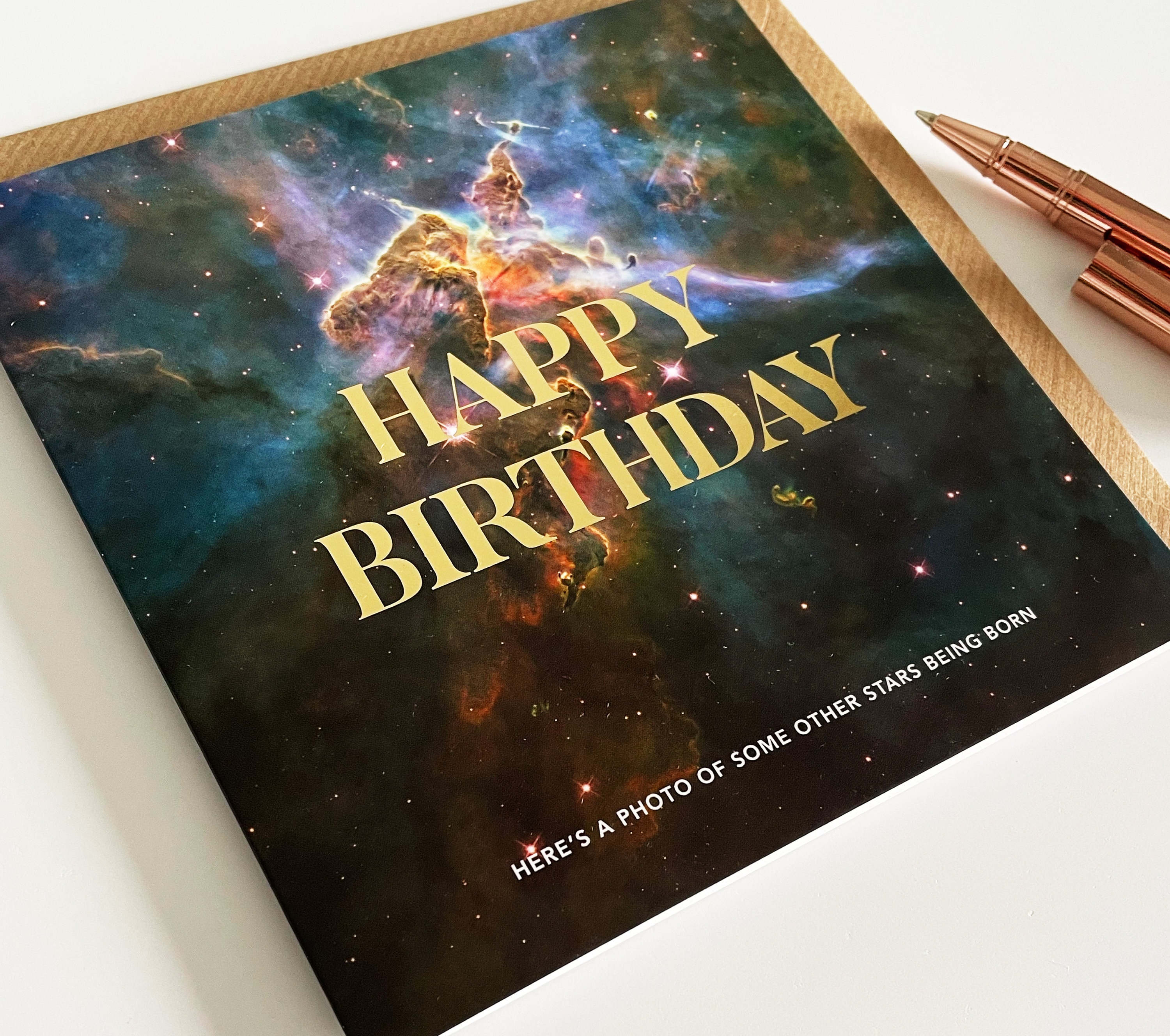 Happy Birthday photo of stars being born courtesy of NASA | Etsy