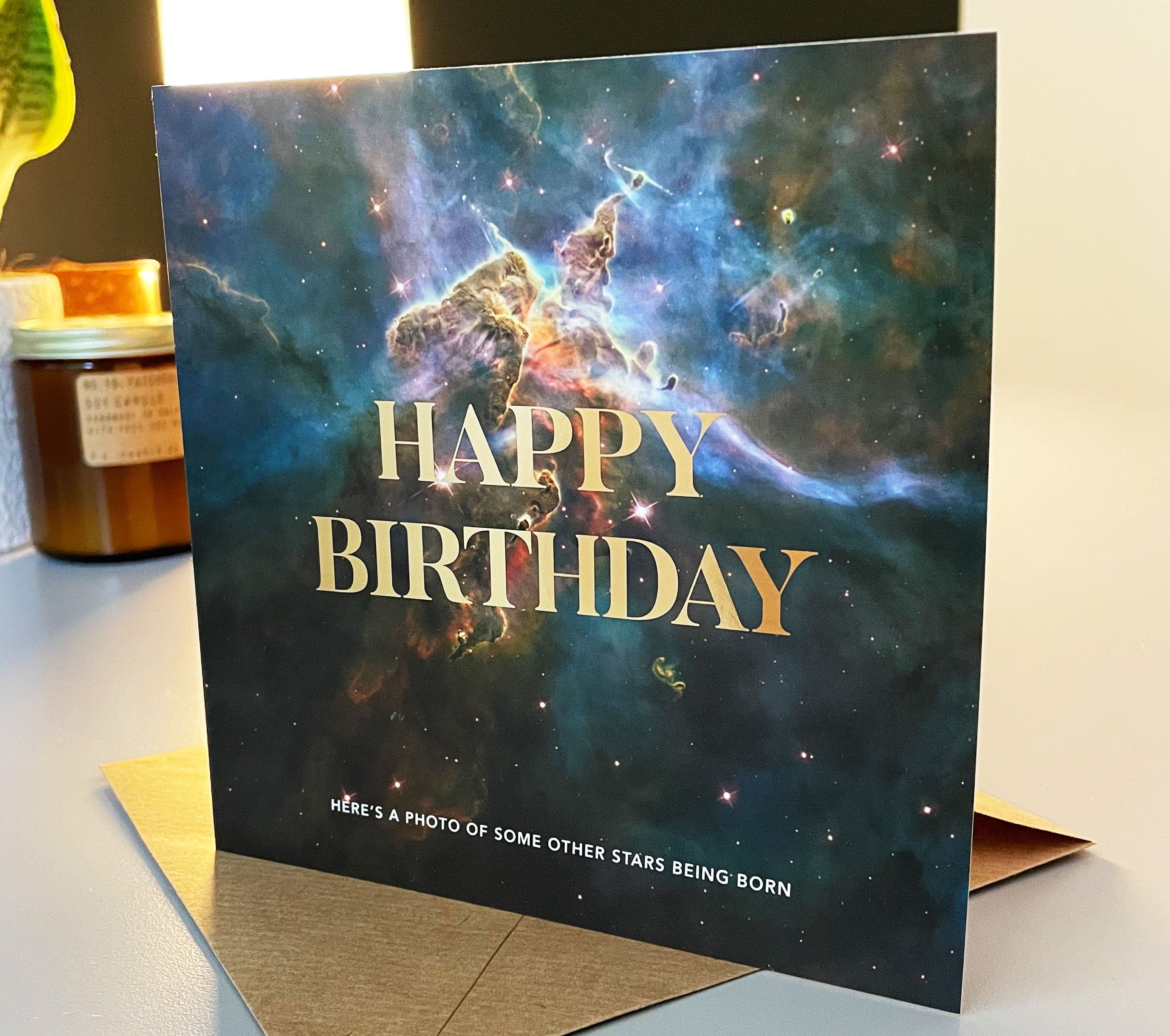 Happy Birthday photo of stars being born courtesy of NASA | Etsy