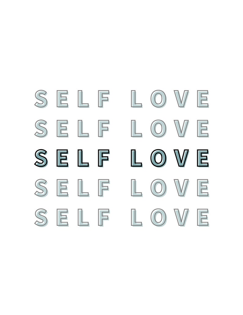 SELF LOVE wall print Self love wall decor image 2