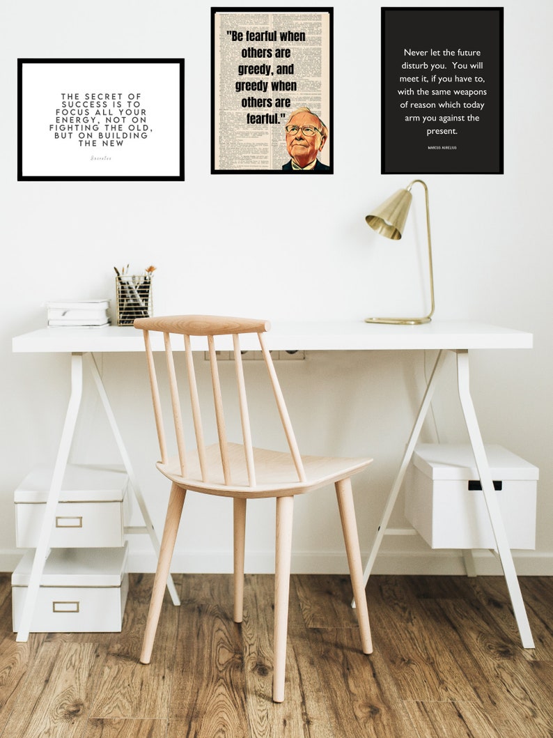 Office Wall Prints Motivational Office Prints Warren Buffett Quote