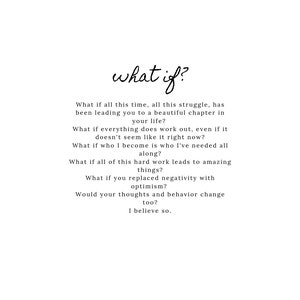 What If Quote by Tiffany Moule - Etsy