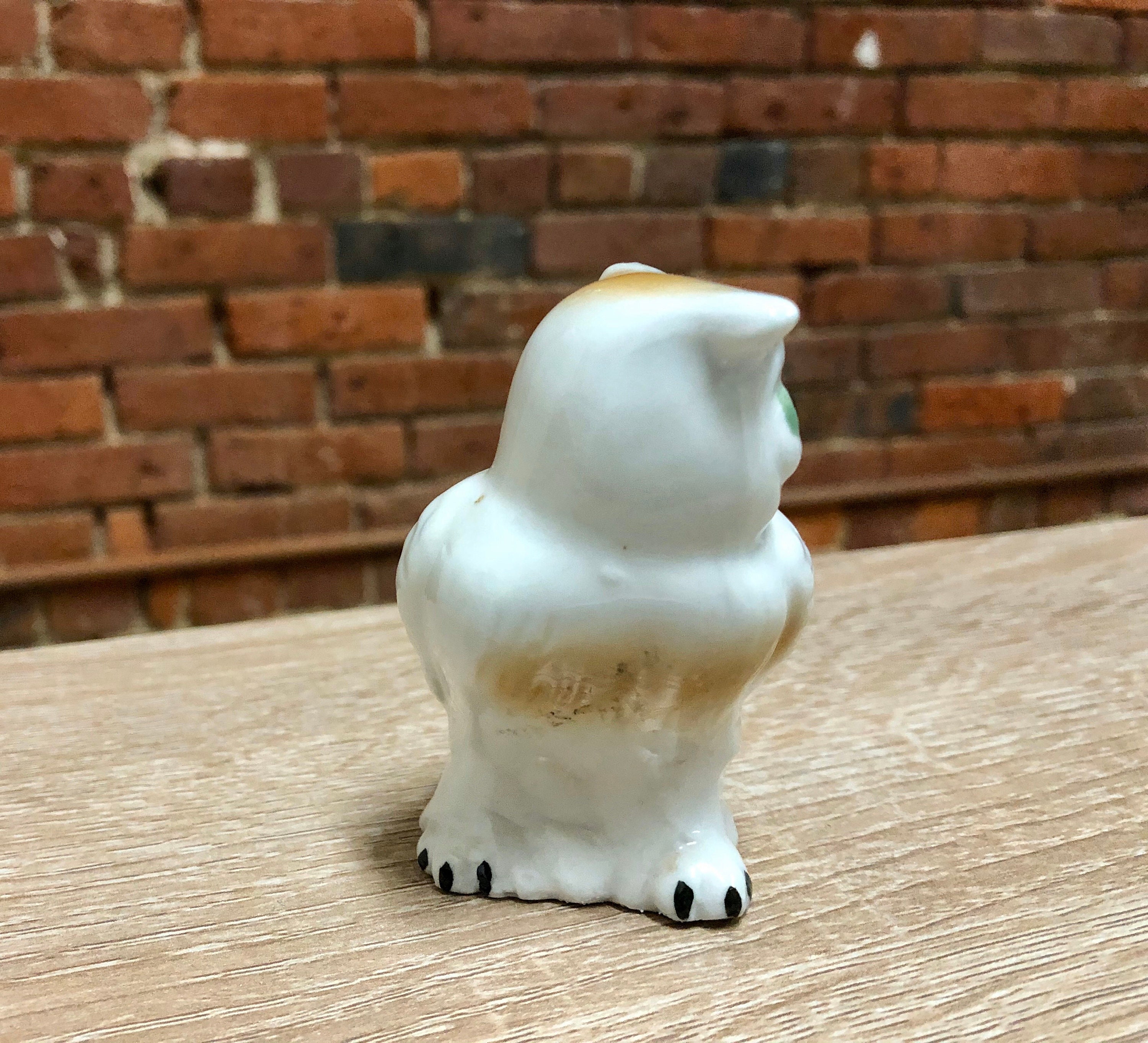 Vintage Bone China Snow Owl figurine Etsy