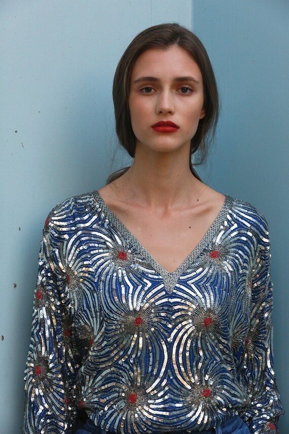 Vintage Beaded Top