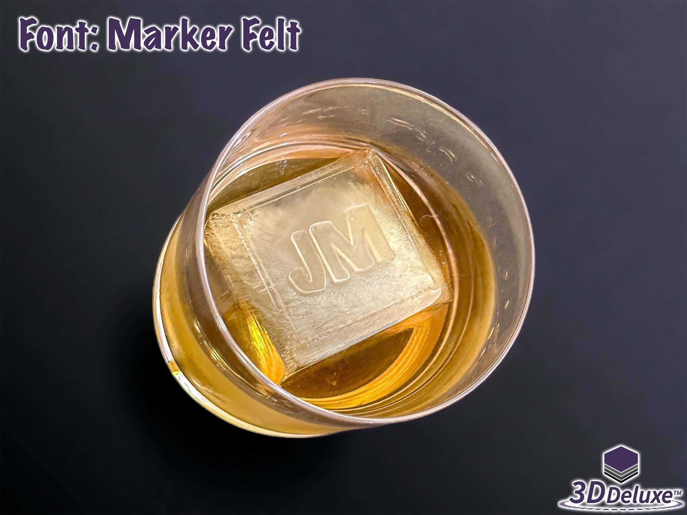 2 Large Monogram Ice Cube Molds for Cocktails - Custom Letter A -  Personalized Whiskey & Bourbon Ice Cubes Mold with Initials - Fun Alphabet Silicone  Molds for… in 2023