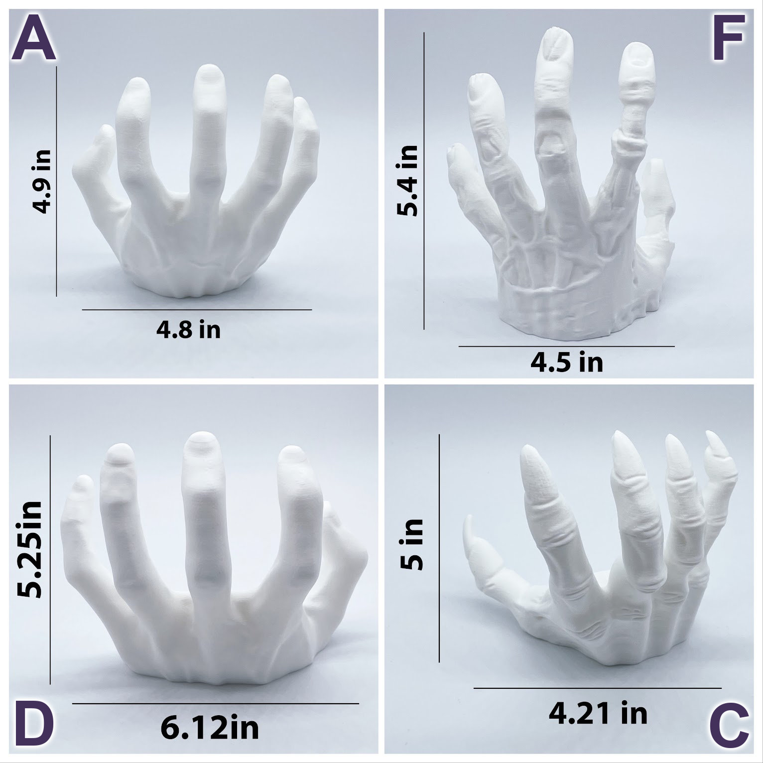 Creepy Hands Wall Candles | Spooky LED Candles for Halloween Wall Decor | Candle Included | Wall Lights | Wall Lamps