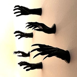 Creepy Reaching Hands Wall Decor | Spooky Scary Wall Decoration | Addam&#39;s Family | Mounting strips included!