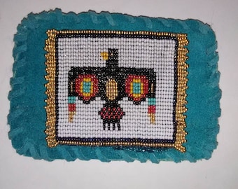 Buffalo beaded belt buckle Buffalo Skull Design #beaded #beltbuckle #handmade #native  main image 3