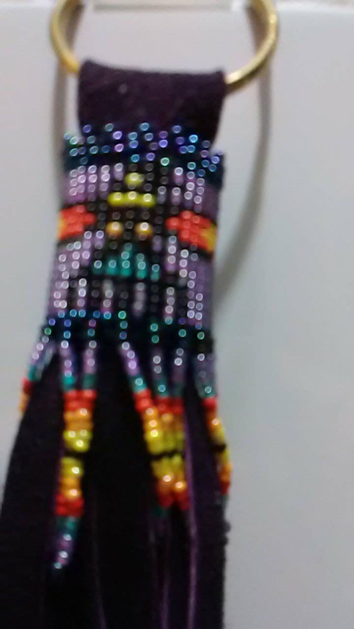 Keychain Beaded Thunderbird Cherokee Design Handmade Deerskin - Etsy