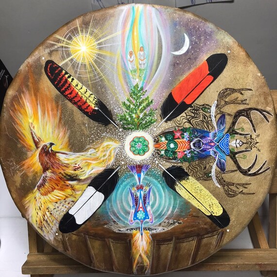Custom drum sale painting