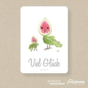 100 days Illustration: Good Luck Card