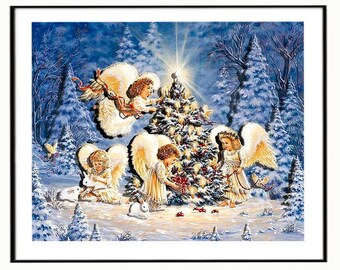 Christmas Card Making 3D Paper Tole Snow on Cottage Christmas Card Making 3D Paper Tole Snow on Cottage