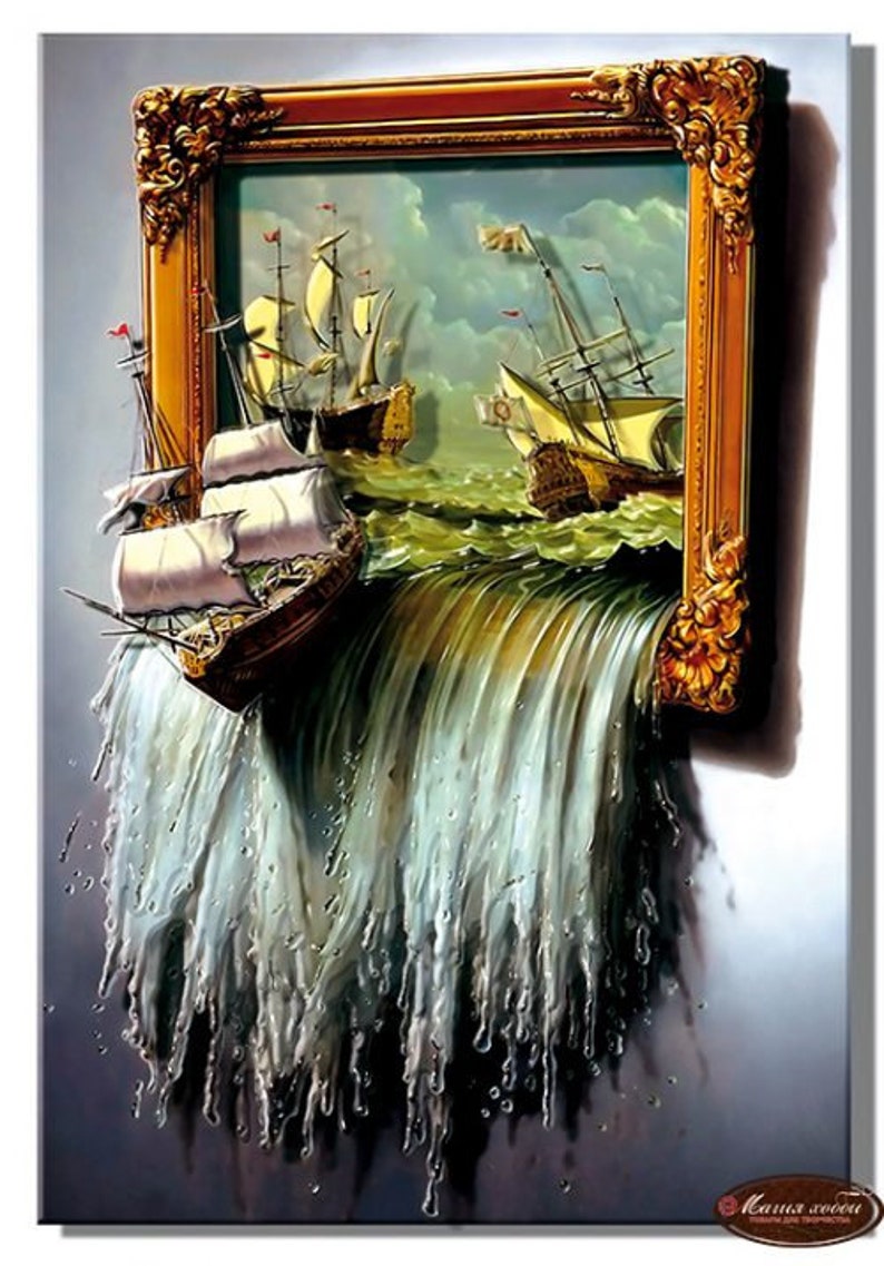 Sea Fantasy paper tole kit 3D paper decoupage ship kit 3D Etsy