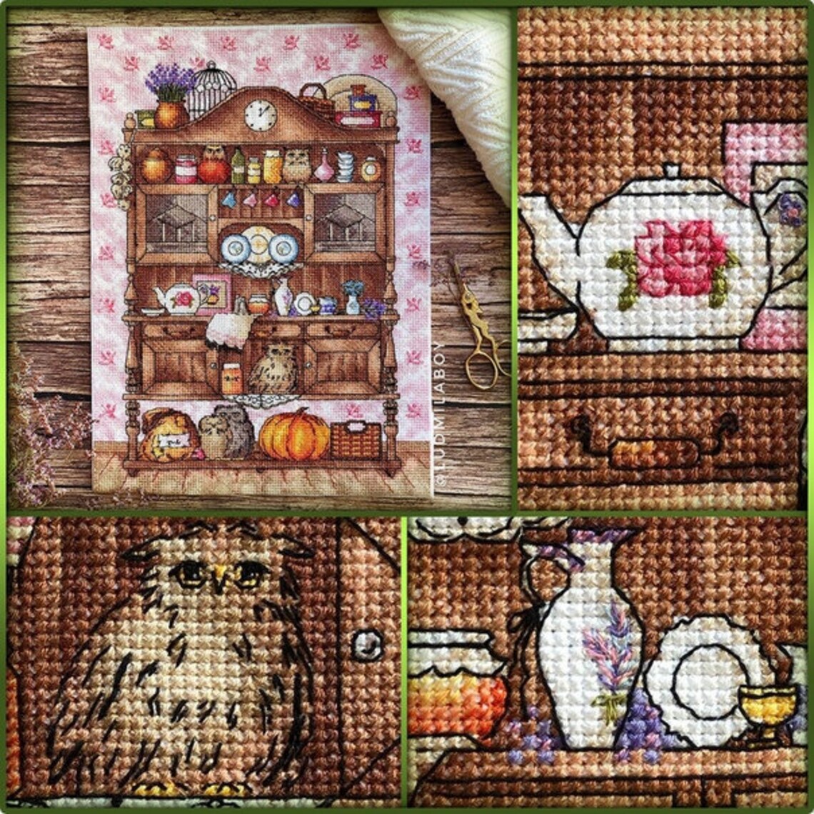 Old Buffet Cross Stitch kit Kitchen cross stitch cupboard Etsy