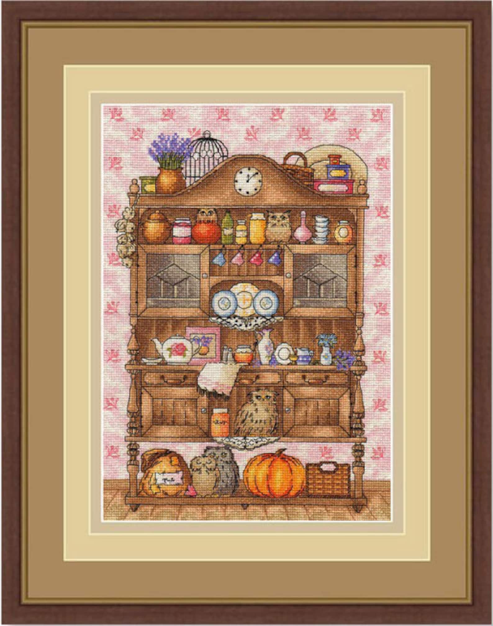 Old Buffet Cross Stitch kit Kitchen cross stitch cupboard Etsy
