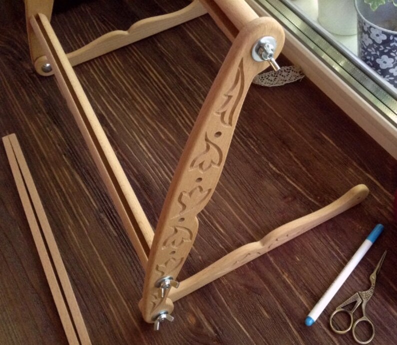 Embroidery Hoop Stand Needlework Adjustable Lap Frame Stand Etsy