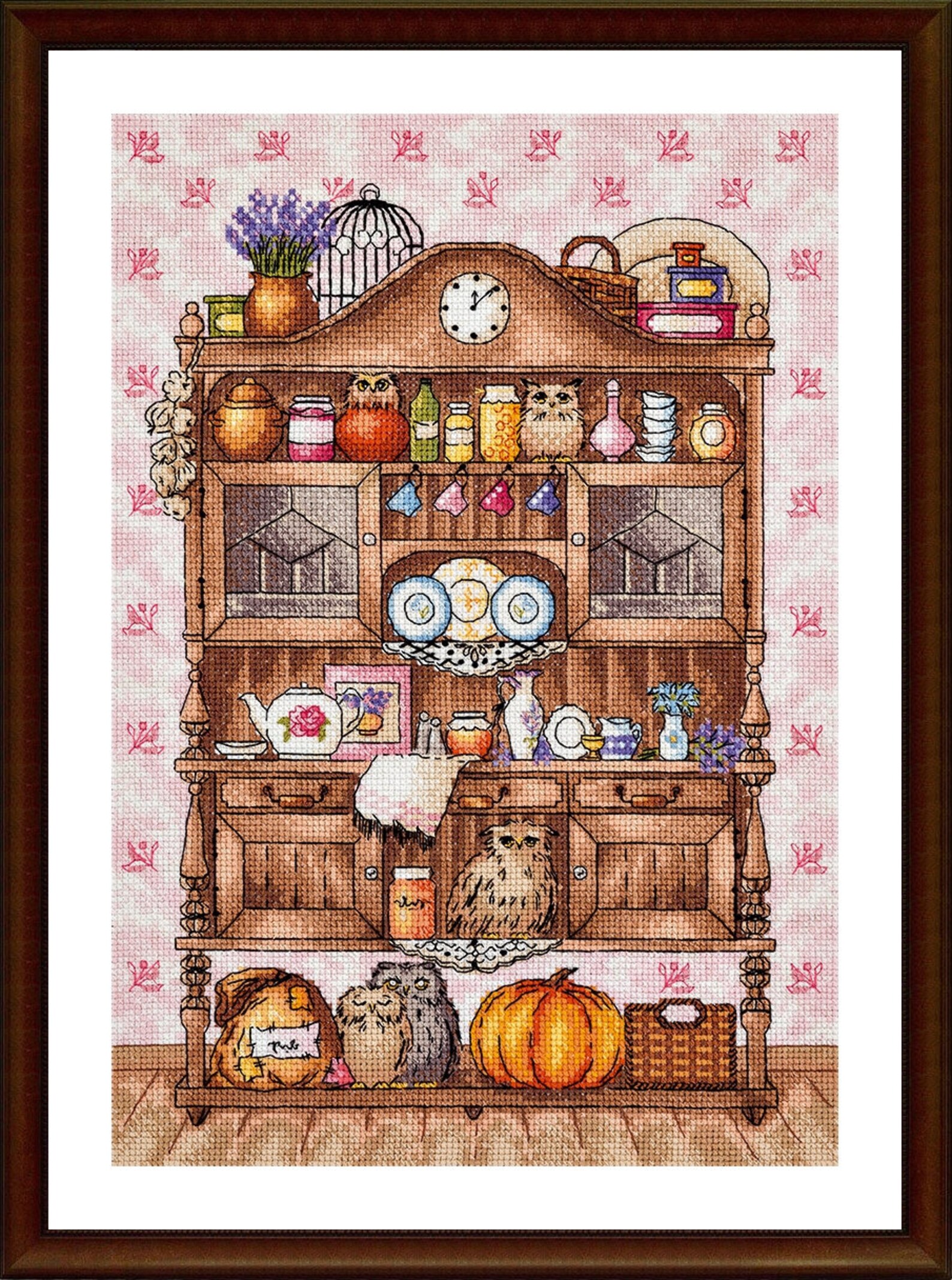 Old Buffet Cross Stitch kit Kitchen cross stitch cupboard Etsy