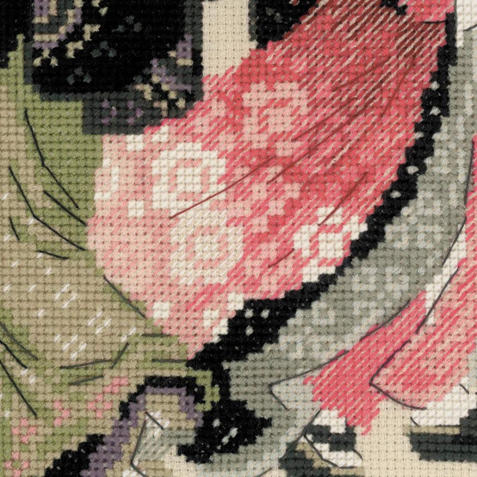 Geisha Cross Stitch Japan Art kit Oriental cross stitch Etsy