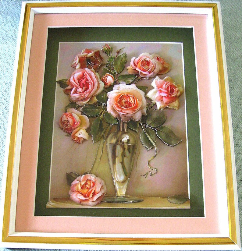Vintage Roses Paper Tole Kit 3D Paper Decoupage Kit 3D Etsy