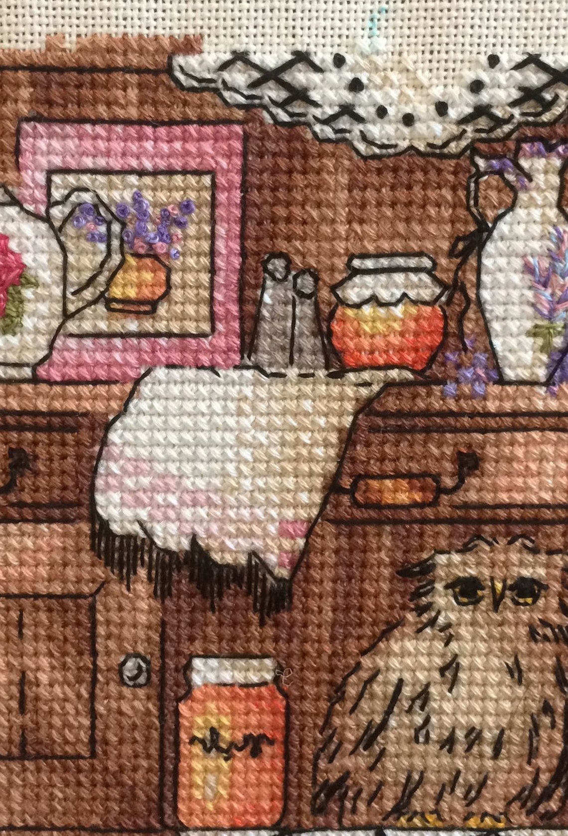 Old Buffet Cross Stitch kit Kitchen cross stitch cupboard Etsy