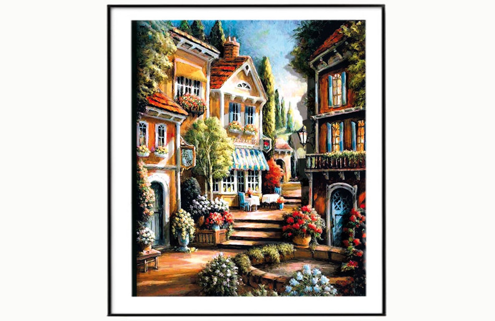 Old town paper tole 3d kit 3D paper decoupage kit Old House Etsy